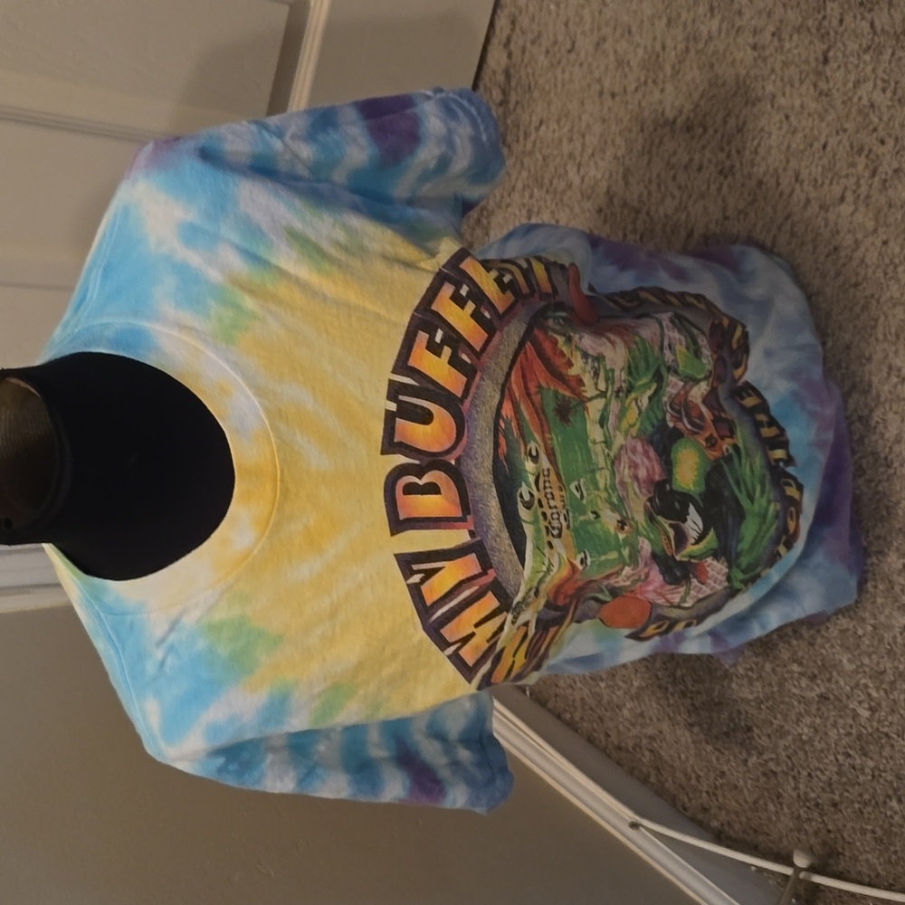 Jimmy Buffet tshirt, size large, rainbow